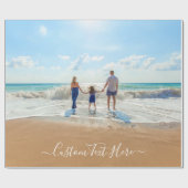 カスタム写真と文字 – おユニーク客様自身のデザイン- ラッピングペーパー (フラット)