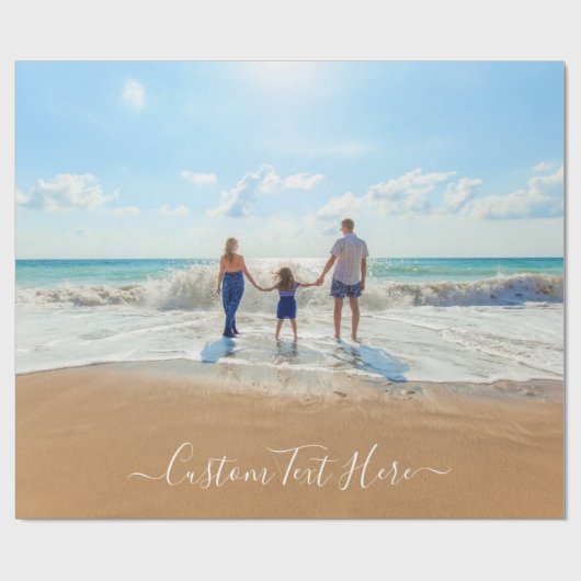 カスタム写真と文字 – おユニーク客様自身のデザイン- ラッピングペーパー (フラット)