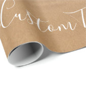 カスタム写真と文字 – おユニーク客様自身のデザイン- ラッピングペーパー (ロールコーナー)