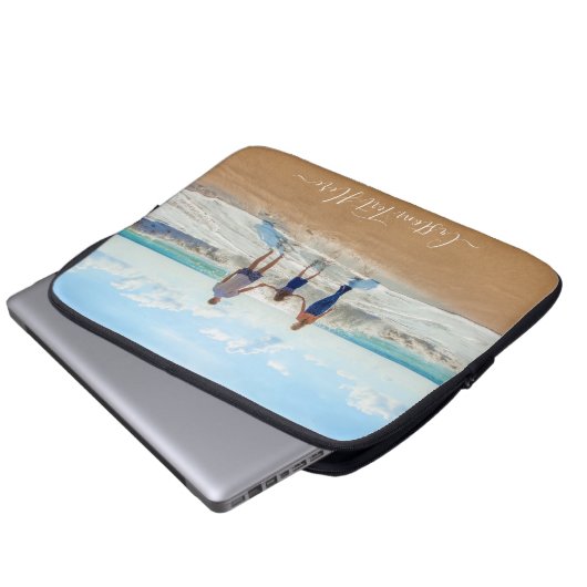 カスタム写真と文字 – おユニーク客様自身のデザイン- ラップトップスリーブ (正面下部)