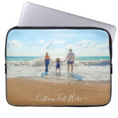 カスタム写真と文字 – おユニーク客様自身のデザイン- ラップトップスリーブ (正面)