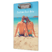 カスタム写真と文字 – お客様自身のデザイン – 特別 クリップボード (左)