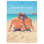 カスタム写真と文字 – お客様自身のデザイン – 特別 クリップボード (裏面)