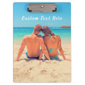 カスタム写真と文字 – お客様自身のデザイン – 特別 クリップボード (正面)