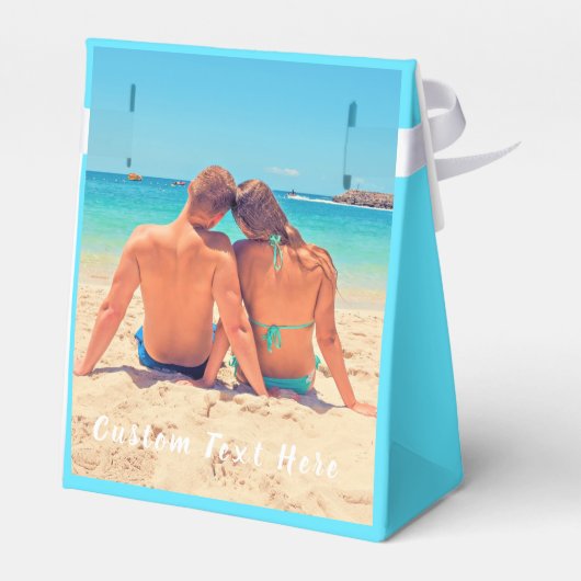 カスタム写真と文字 – お客様自身のデザイン – 特別 フェイバーボックス (裏面サイド)