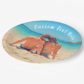 カスタム写真と文字 – お客様自身のデザイン – 特別 ペーパープレート (アングル)