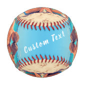 カスタム写真と文字 – お客様自身のデザイン – 特別 野球ボール (裏面)