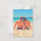 カスタム写真と文字 – ハッピーホリデー – 夏 –  ノートカード (裏面)