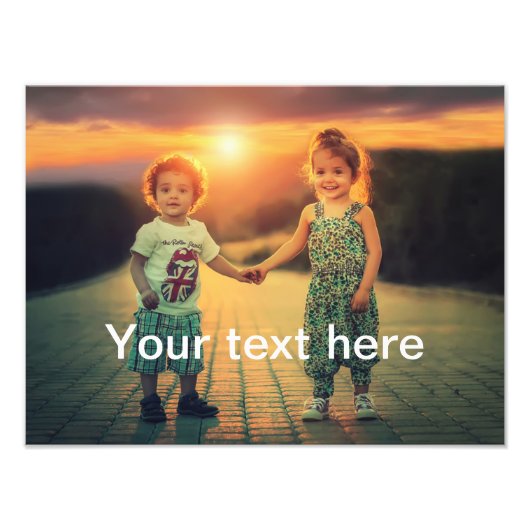 カスタム写真と文字 フォトプリント            (正面)