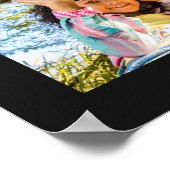 カスタム写真と文字 ポスター (角)