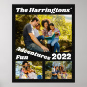 カスタム写真と文字 ポスター (正面)