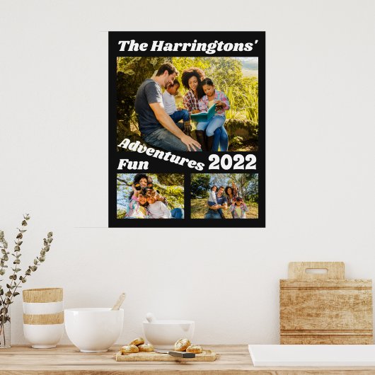 カスタム写真と文字 ポスター (キッチン)