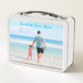 カスタム写真と文字 メタルランチボックス (裏面)