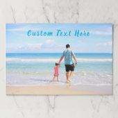 カスタム写真と文字 – 自分のデザイン-パパ付き ペーパーパッド (正面)