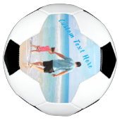 カスタム写真と文字 – 自分のデザイン-パパ サッカーボール (回転)