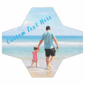 カスタム写真と文字 – 自分のデザイン-パパ サッカーボール (フラット)