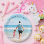 カスタム写真と文字 – 自分のデザイン-パパ ペーパープレート (パーティー)