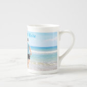 カスタム写真と文字 – 自分のデザイン-パパ ボーンチャイナマグカップ (右)