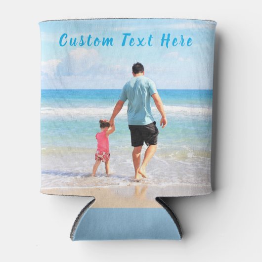 カスタム写真と文字 – 自分のデザイン-パパ 缶クーラー (正面)