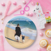 カスタム写真と文字 – 自分のデザイン – ママのために ペーパープレート (パーティー)