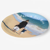 カスタム写真と文字 – 自分のデザイン – ママのために ペーパープレート (アングル)