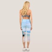 カスタム写真と文字 – 自分のデザイン-最高のパパ カプリレギンス (裏面)