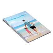 カスタム写真と文字 – 自分のデザイン-最高のパパ ノートブック (右側)