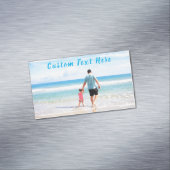 カスタム写真と文字 – 自分のデザイン-最高のパパ マグネット名刺 (インサイチュ)