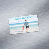 カスタム写真と文字 – 自分のデザイン-最高のパパ マグネット名刺 (インサイチュ)