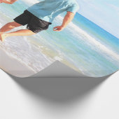 カスタム写真と文字 – 自分のデザイン-最高のパパ ラッピングペーパー (角)