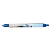 カスタム写真と文字 – 自分のデザイン-最高のパパ 青ボールペン (正面)