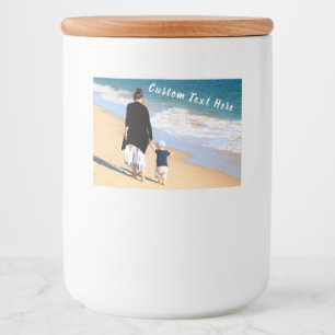 カスタム写真と文字 – 自分のデザイン- 最高の MOM フードラベル