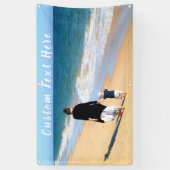 カスタム写真と文字 – 自分のデザイン- 最高の MOM 横断幕 (縦)