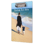 カスタム写真と文字 – 自分のデザイン- 最高のMOM クリップボード (左)