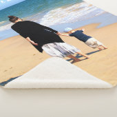 カスタム写真と文字 – 自分のデザイン- 最高のMOM シェルパブランケット (3/4)