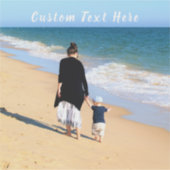 カスタム写真と文字 – 自分のデザイン- 最高のMOM シール (正面)