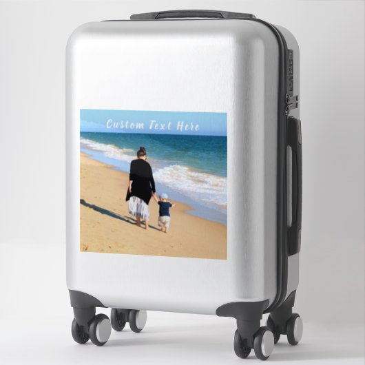 カスタム写真と文字 – 自分のデザイン- 最高のMOM シール (スーツケース)