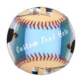 カスタム写真と文字 – 自分のデザイン- 最高のMOM 野球ボール (裏面)