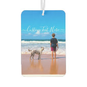 カスタム写真と文字 – 自分のデザイン- My Dog カーエアーフレッシュナー (裏面)