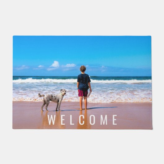 カスタム写真と文字 – 自分のデザイン- My Dog ドアマット (正面)