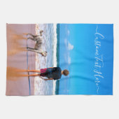 カスタム写真と文字 – 自分のデザイン- My Pet キッチンタオル (横)