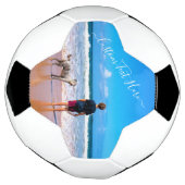 カスタム写真と文字 – 自分のデザイン- My Pet サッカーボール (回転)