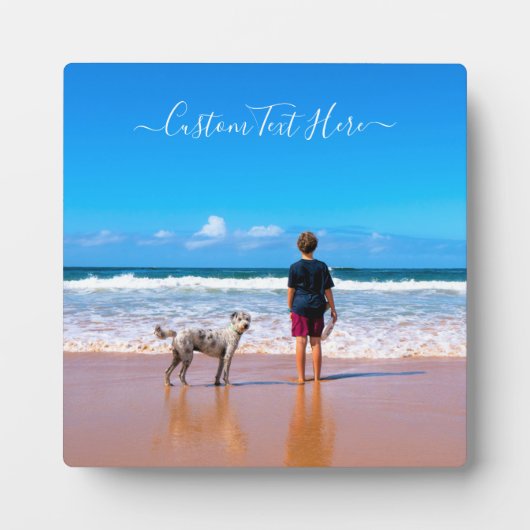 カスタム写真と文字 – 自分のデザイン- My Pet - フォトプラーク (正面)