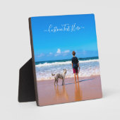 カスタム写真と文字 – 自分のデザイン- My Pet - フォトプラーク (正面)