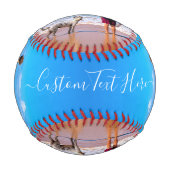 カスタム写真と文字 – 自分のデザイン- My Pet 野球ボール (正面)