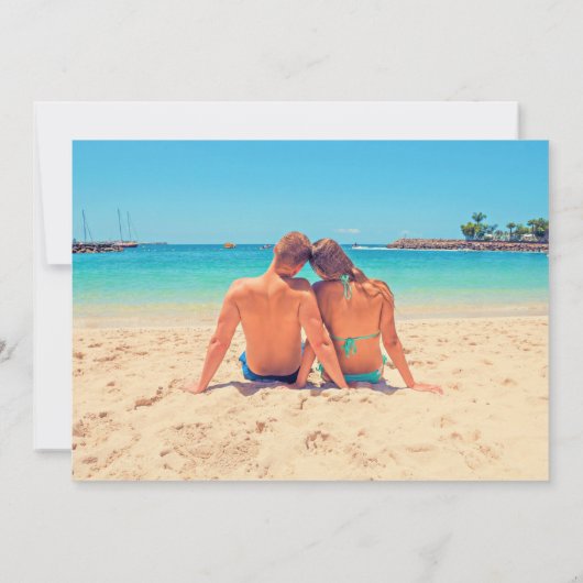 カスタム写真と文字- Happy Summer Holidays (裏面)