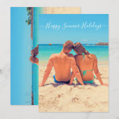 カスタム写真と文字- Happy Summer Holidays (正面/裏面)