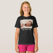 カスタム写真と文字 Tシャツ (正面フル)