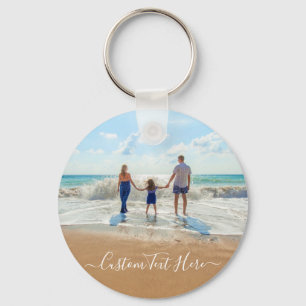 カスタム写真と文字Keychain Your Ownデザイン キーホルダー