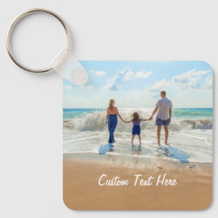 カスタム写真と文字Keychain Your Summerデザイン キーホルダー